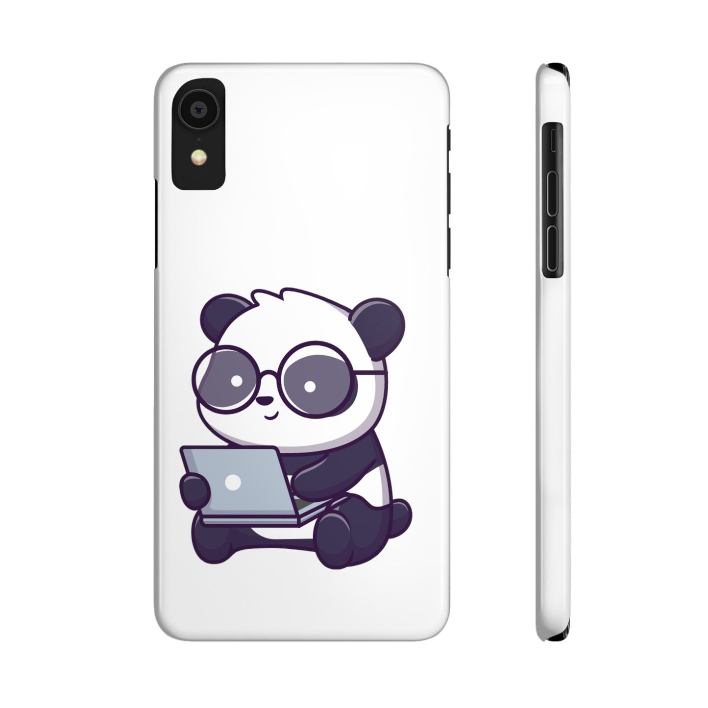 Productive Panda Slim Phone Cases