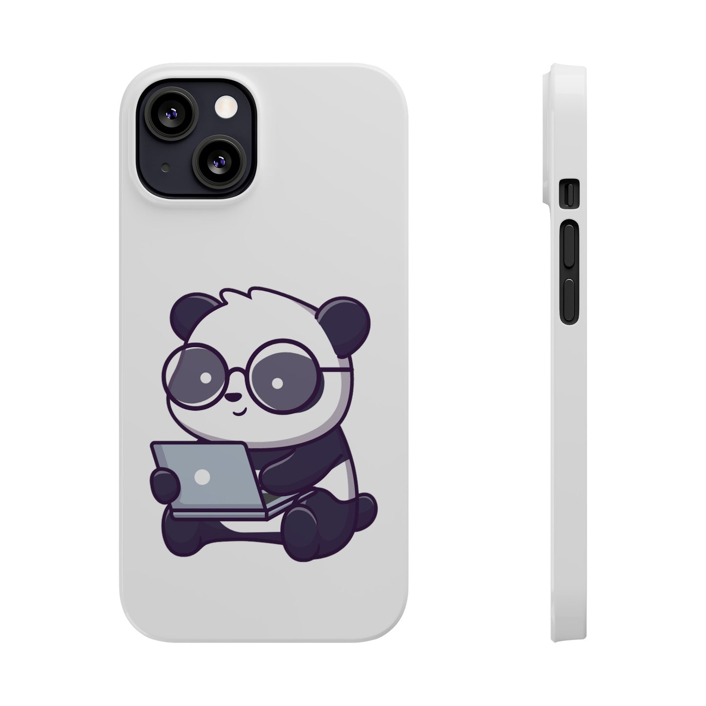 Productive Panda Slim Phone Cases