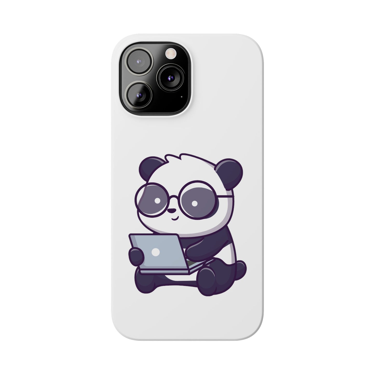 Productive Panda Slim Phone Cases