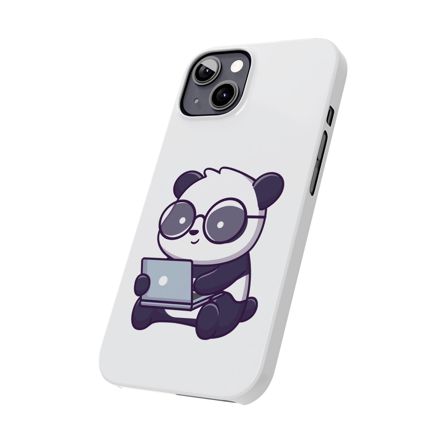 Productive Panda Slim Phone Cases