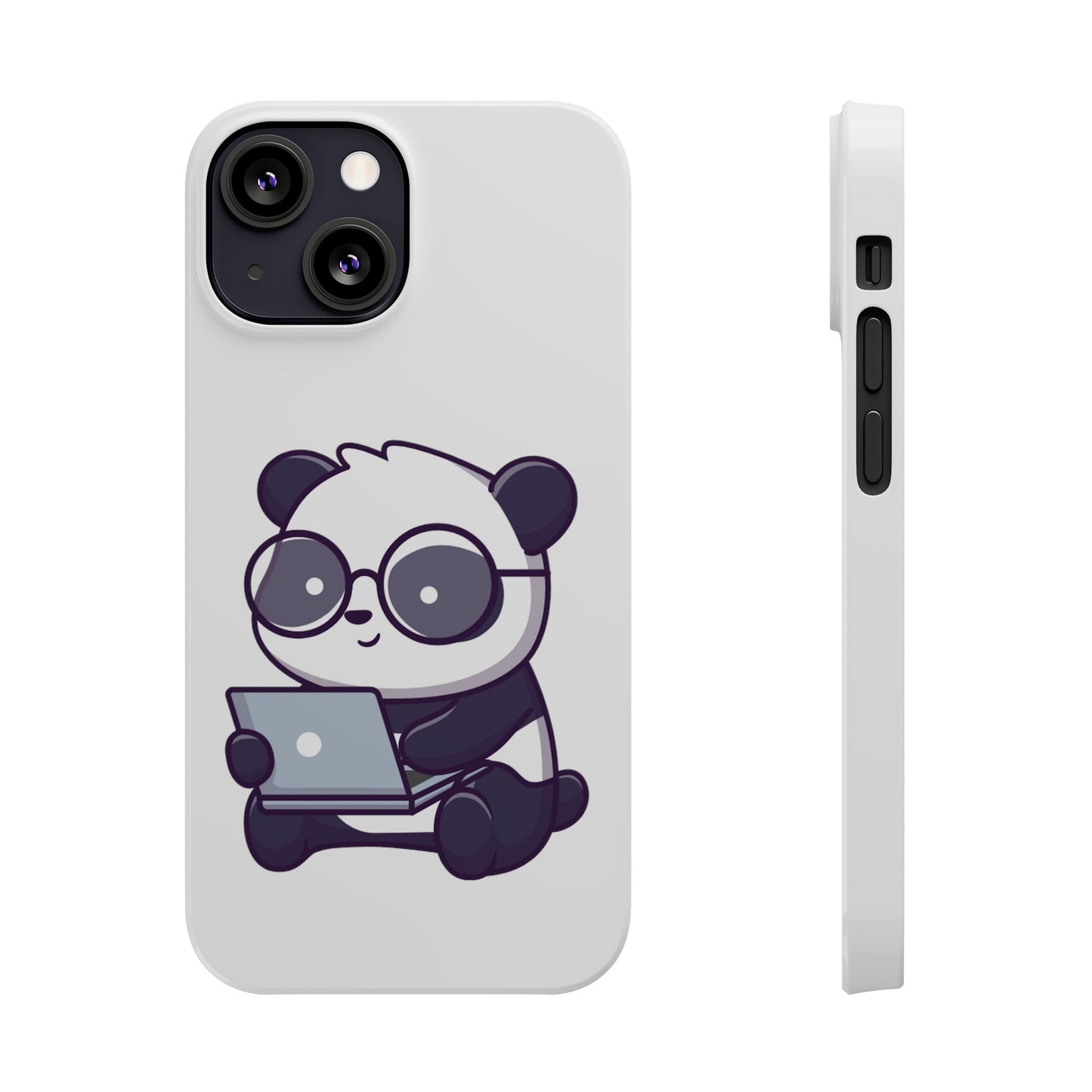 Productive Panda Slim Phone Cases