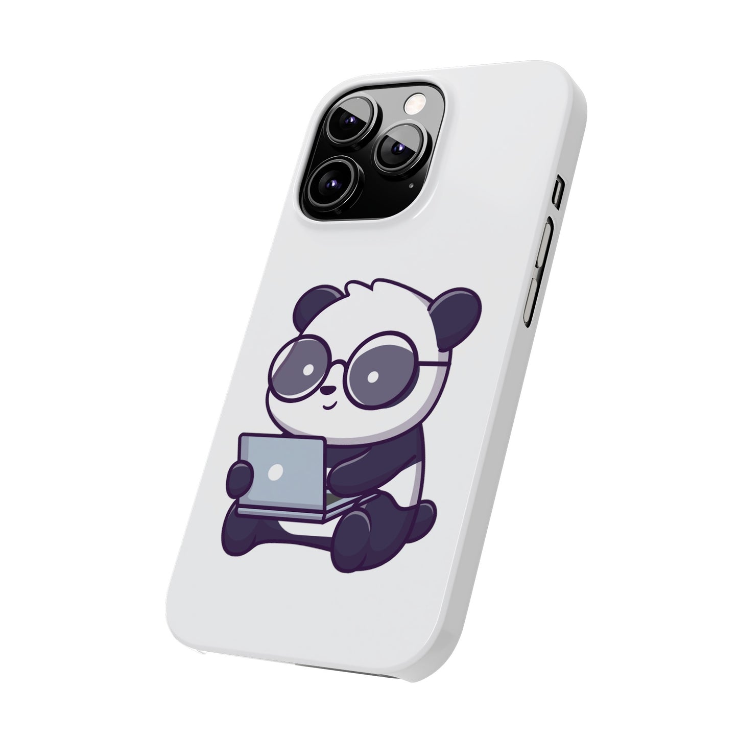 Productive Panda Slim Phone Cases