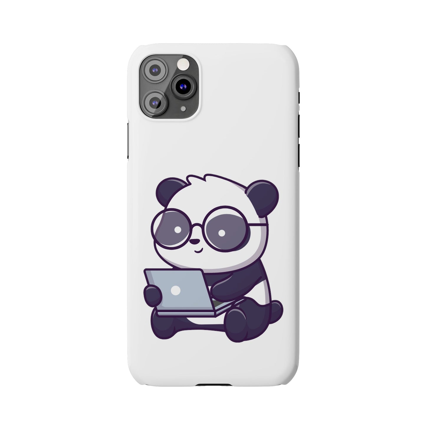 Productive Panda Slim Phone Cases