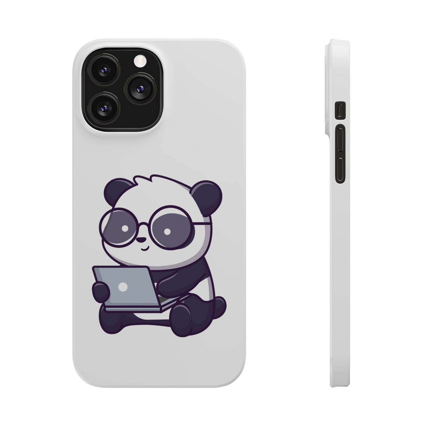 Productive Panda Slim Phone Cases