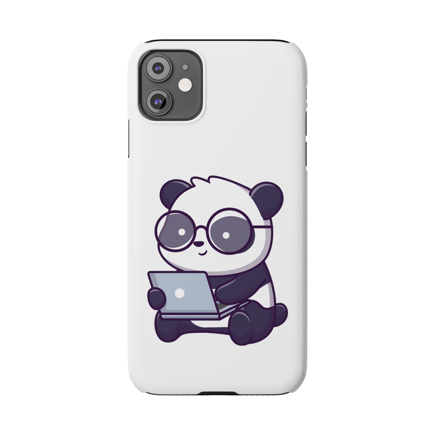 Productive Panda Slim Phone Cases