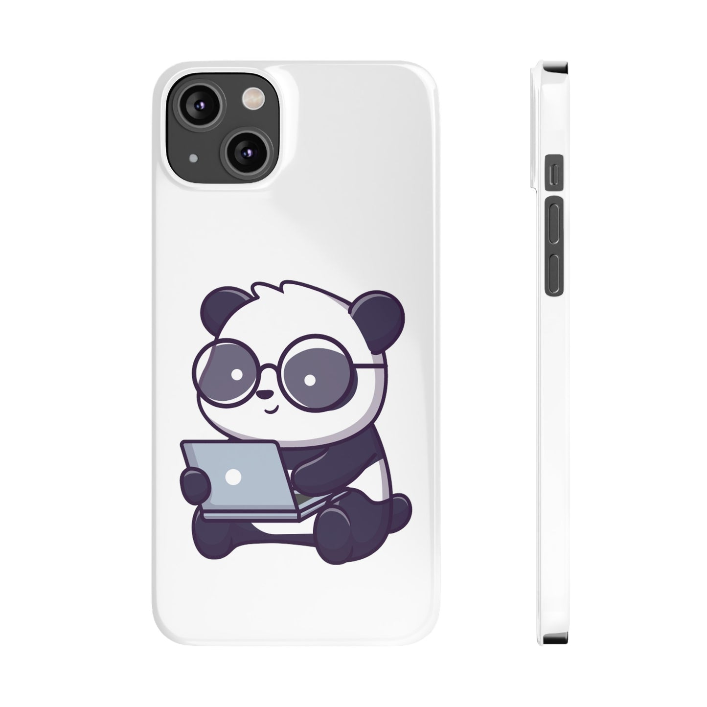 Productive Panda Slim Phone Cases