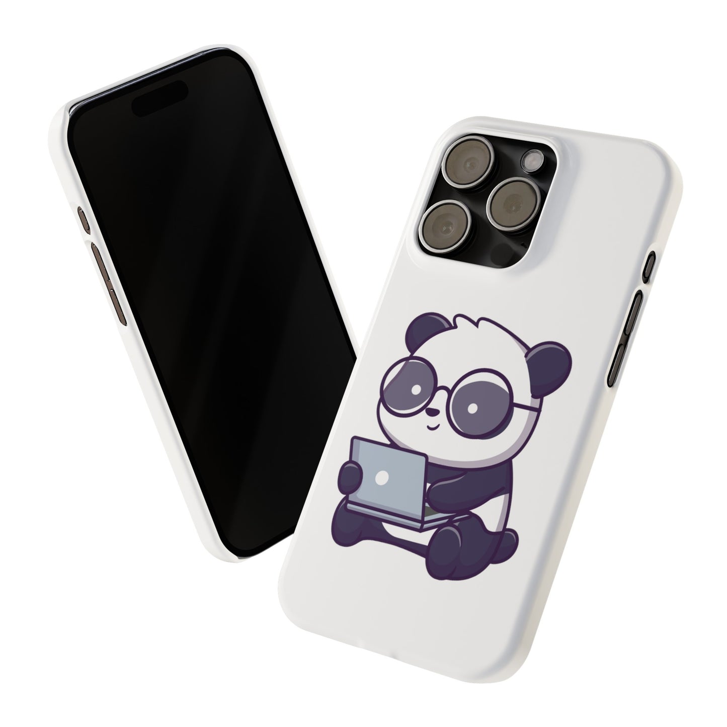 Productive Panda Slim Phone Cases