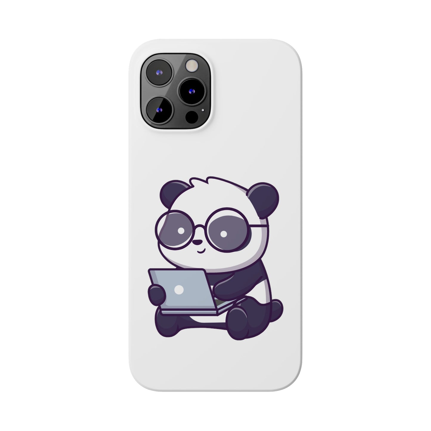 Productive Panda Slim Phone Cases