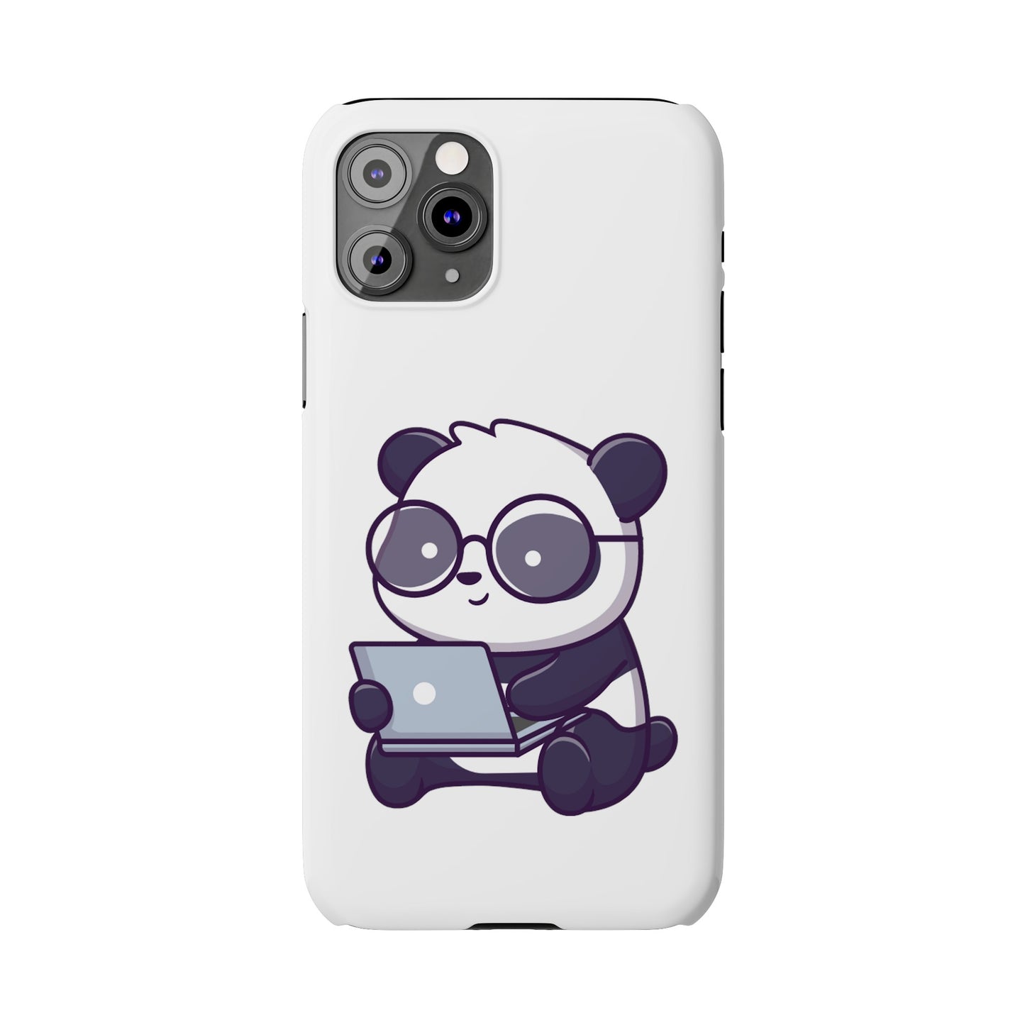 Productive Panda Slim Phone Cases