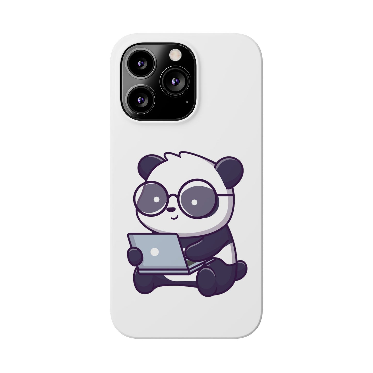 Productive Panda Slim Phone Cases