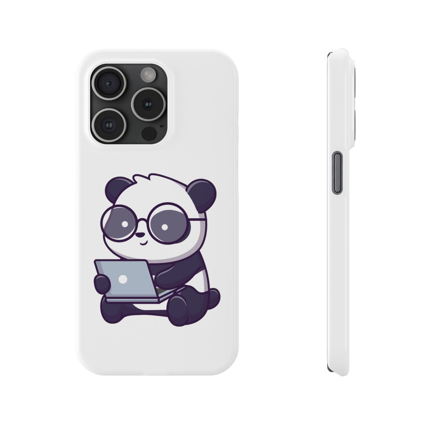 Productive Panda Slim Phone Cases