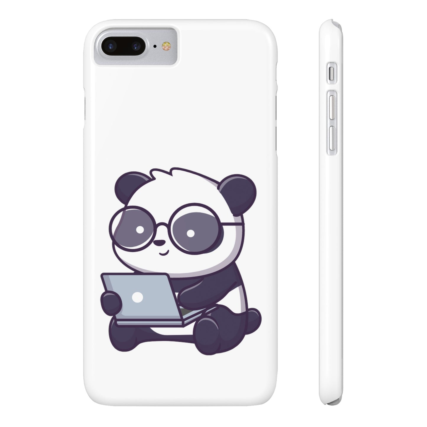 Productive Panda Slim Phone Cases