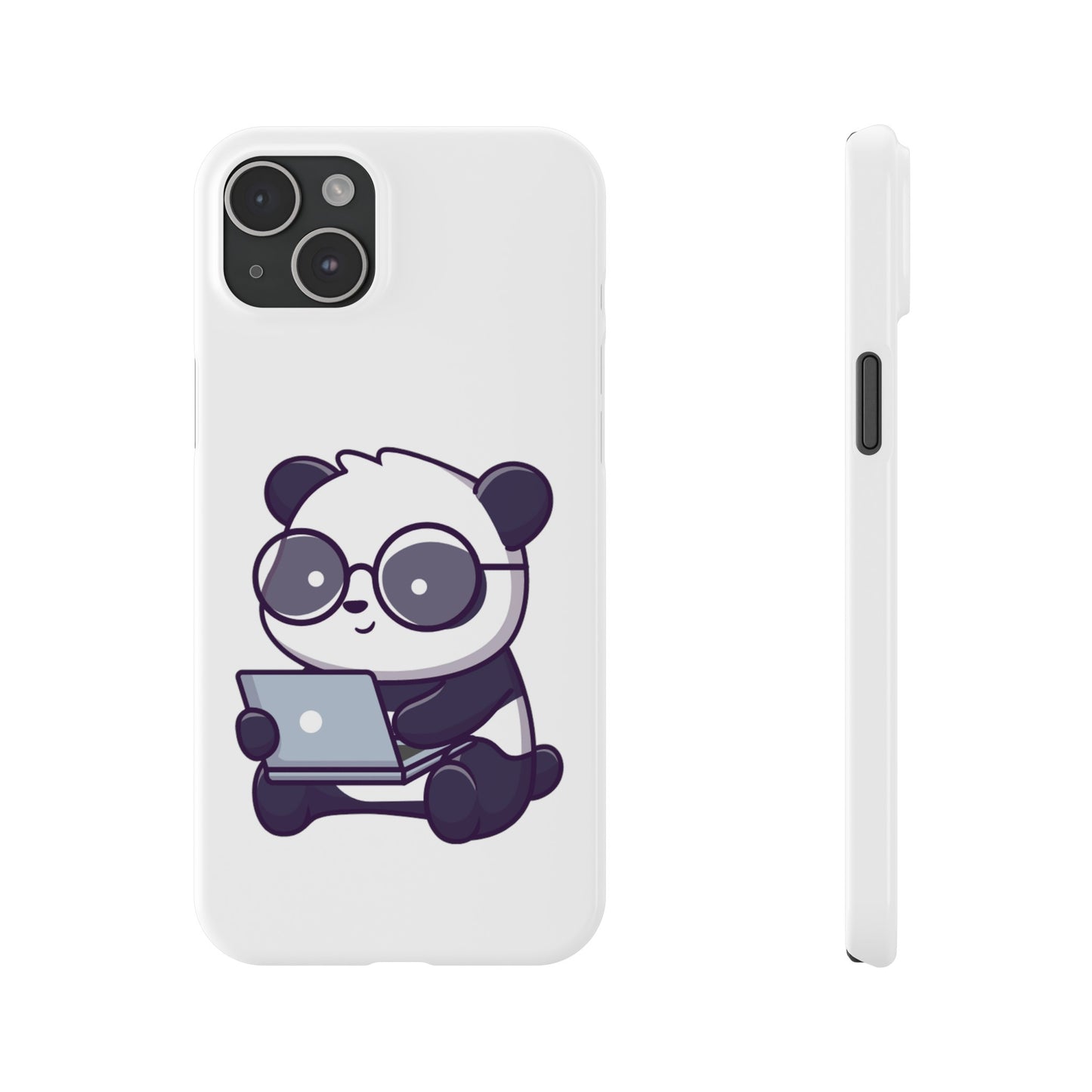 Productive Panda Slim Phone Cases