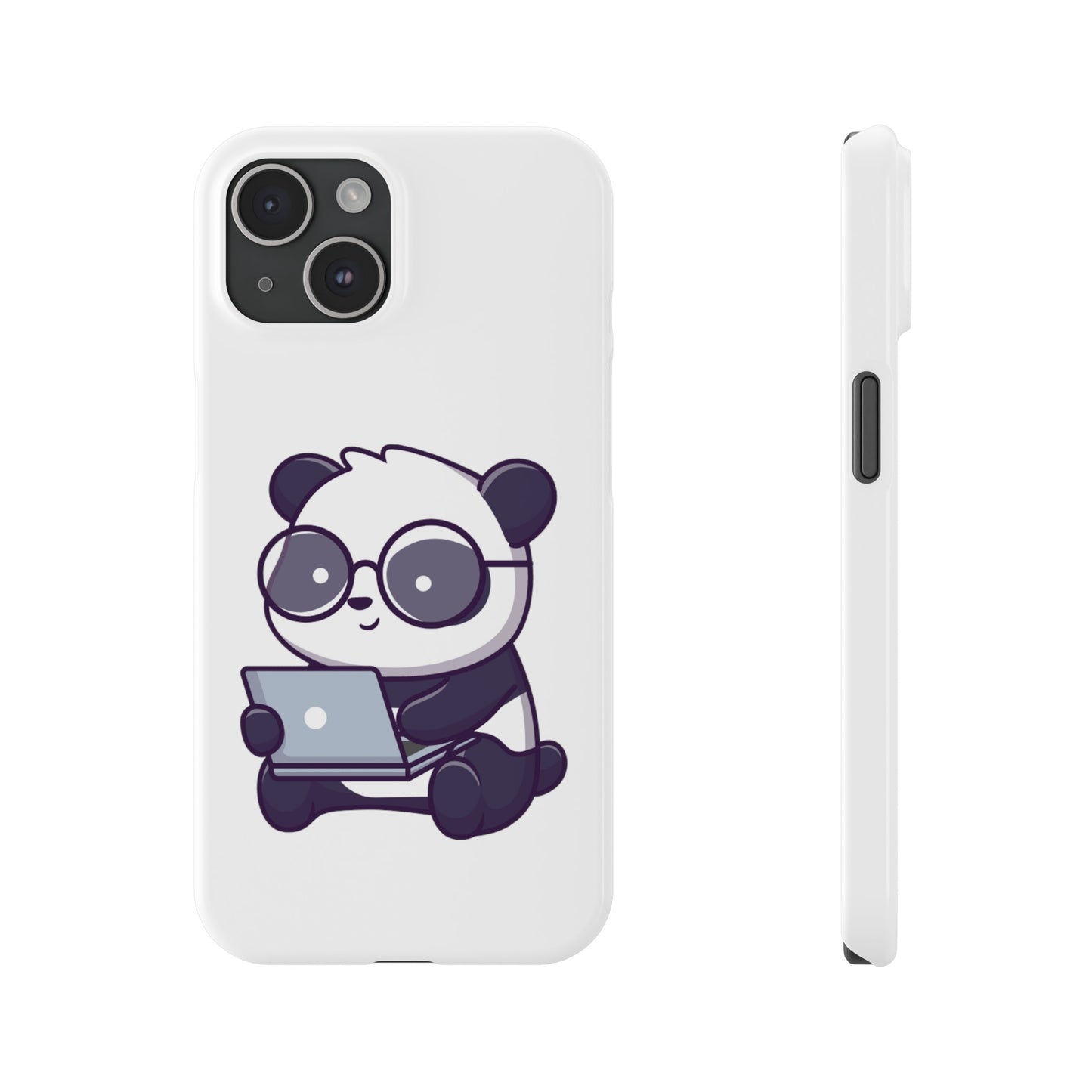 Productive Panda Slim Phone Cases