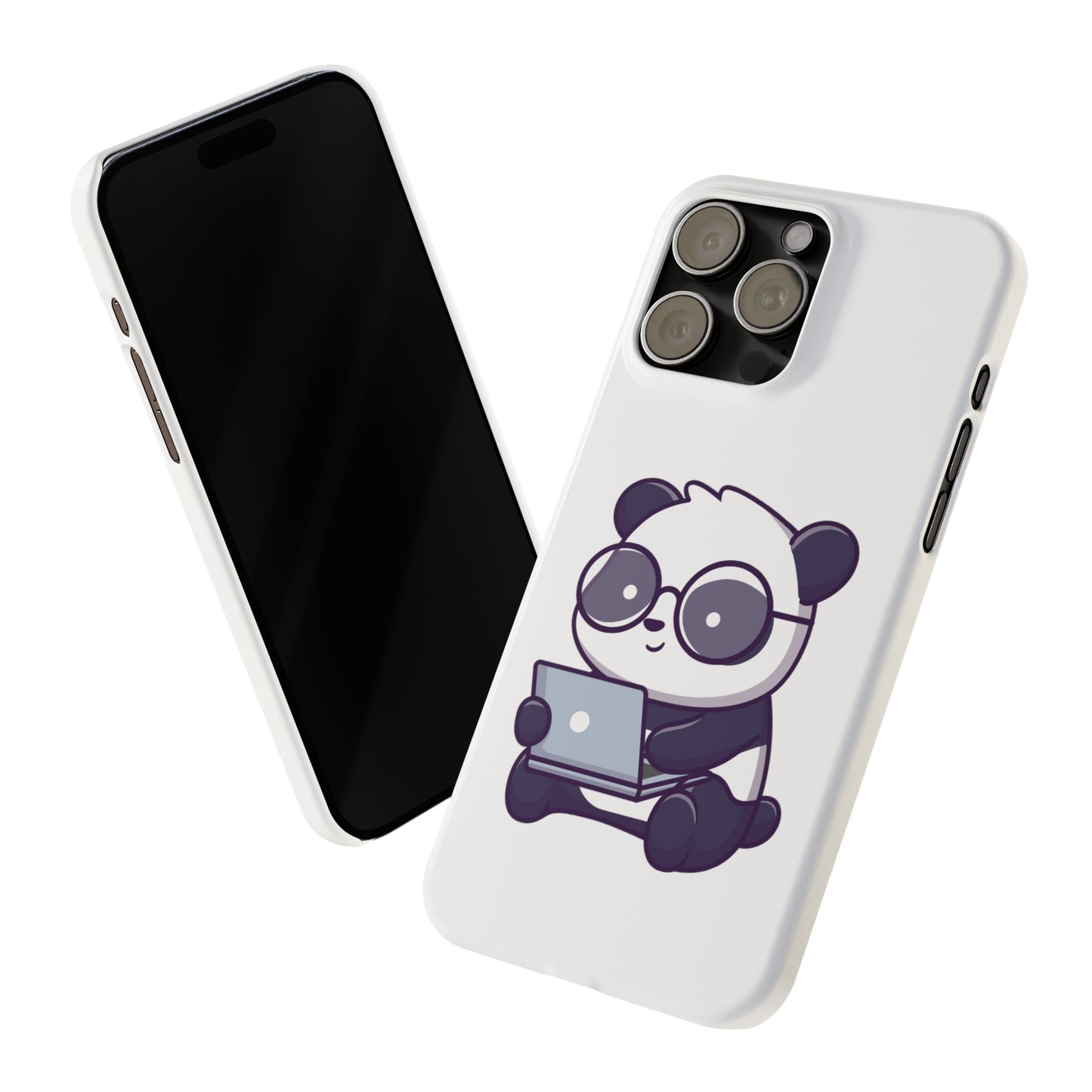 Productive Panda Slim Phone Cases