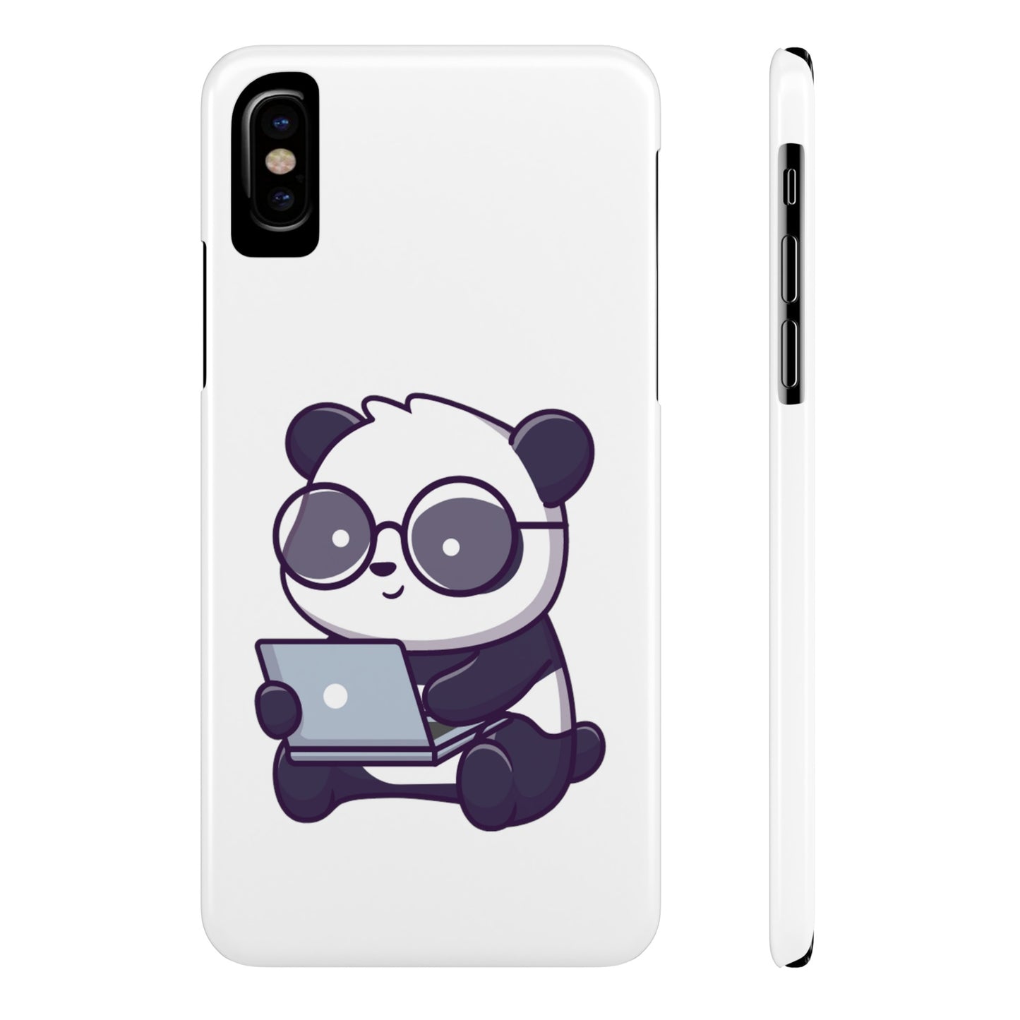 Productive Panda Slim Phone Cases