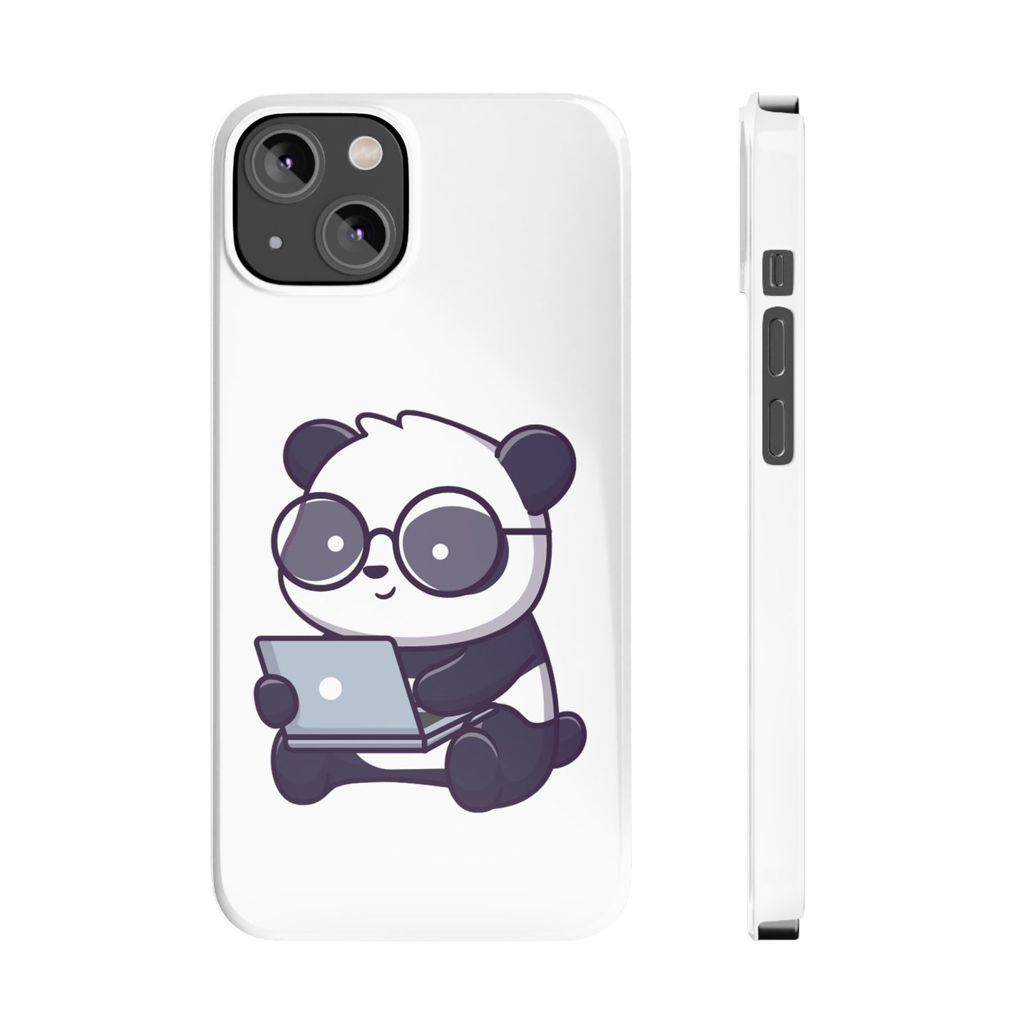 Productive Panda Slim Phone Cases