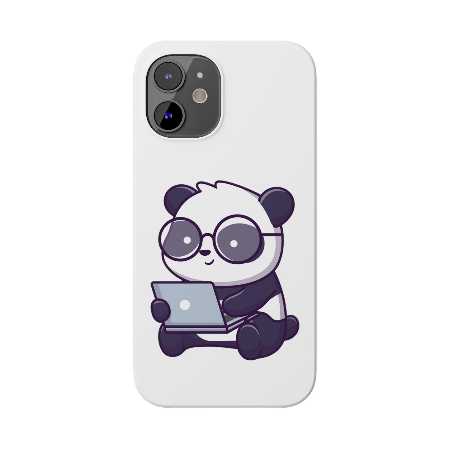 Productive Panda Slim Phone Cases