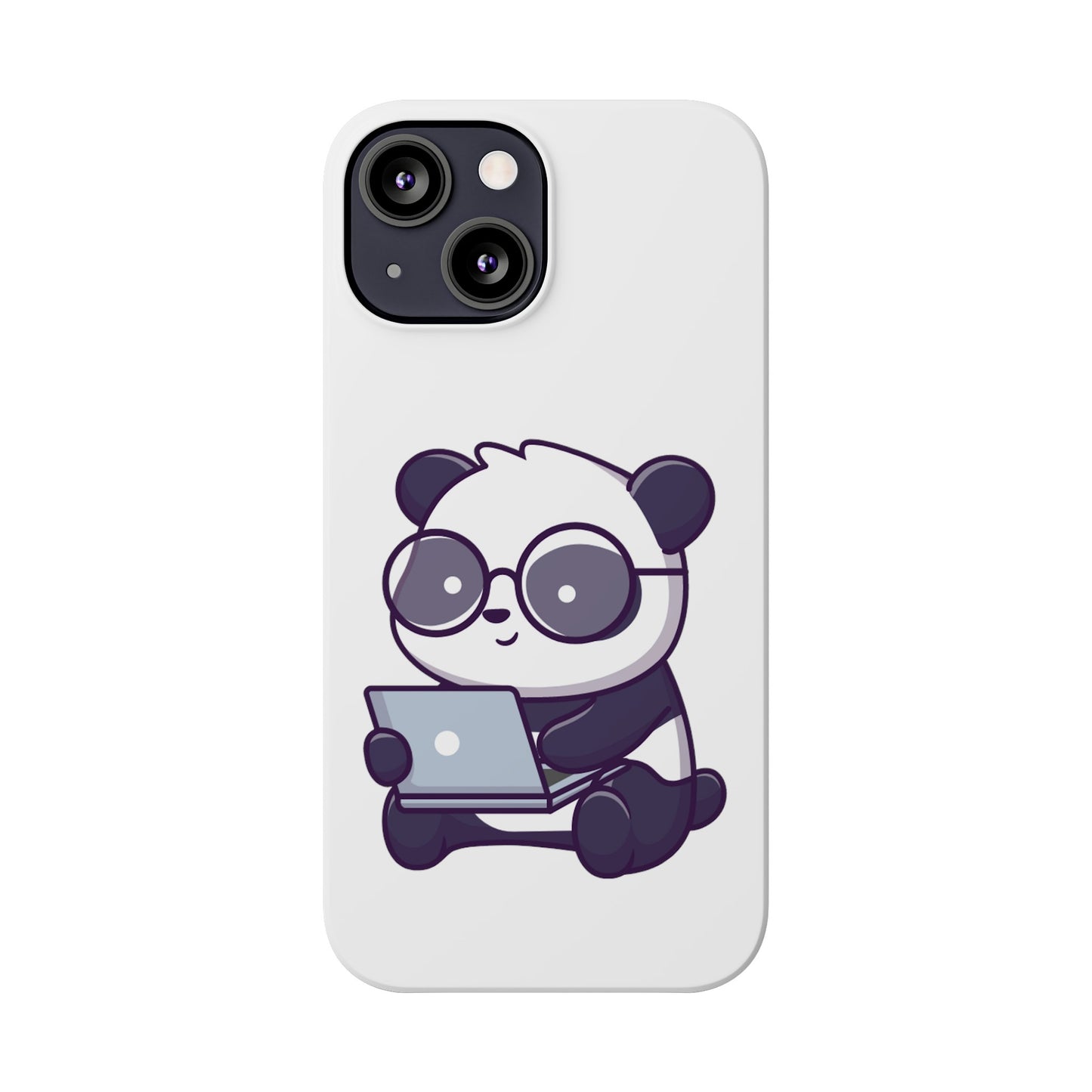 Productive Panda Slim Phone Cases