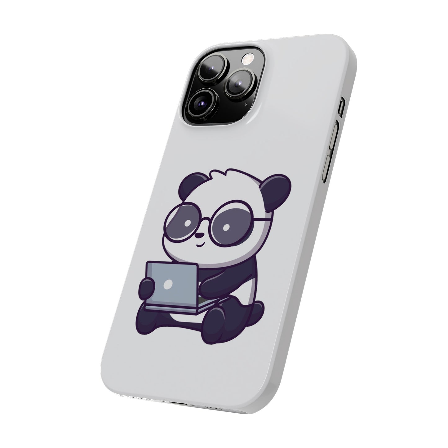 Productive Panda Slim Phone Cases