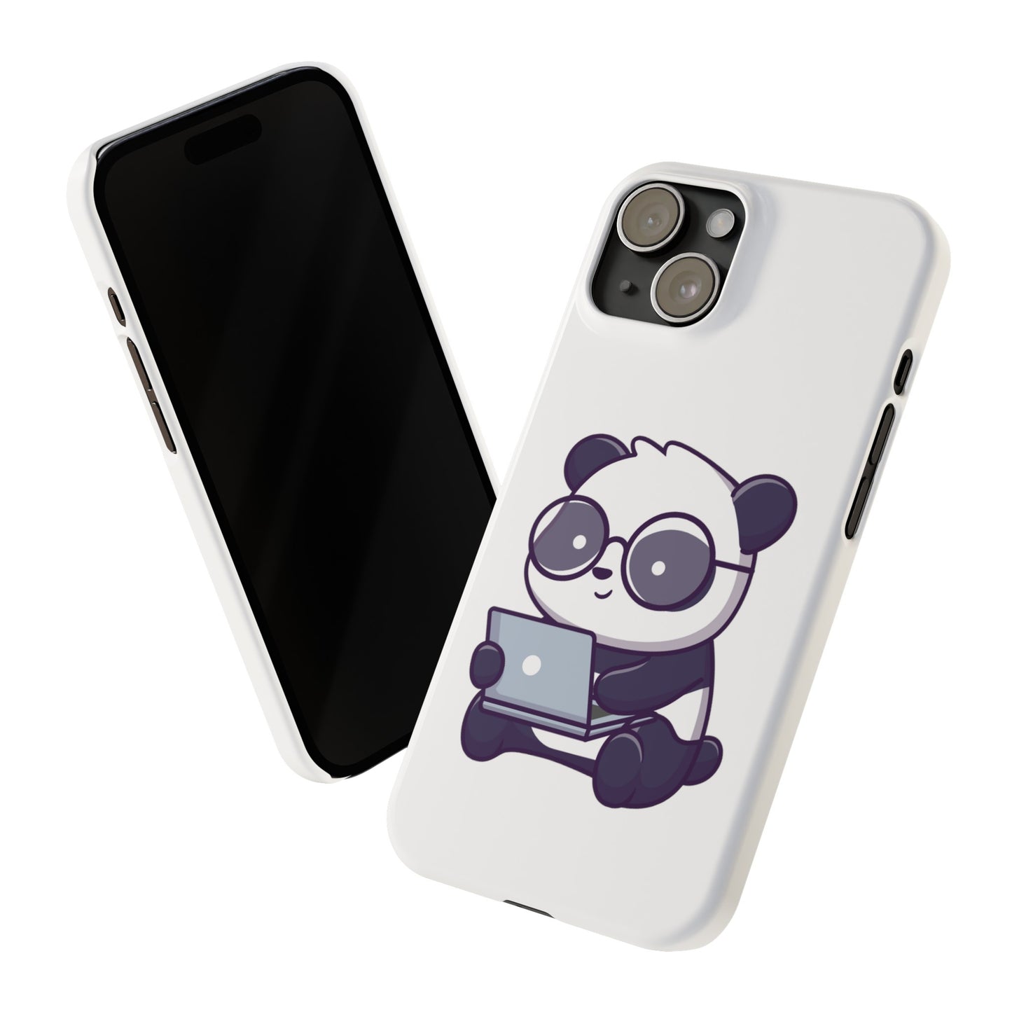 Productive Panda Slim Phone Cases