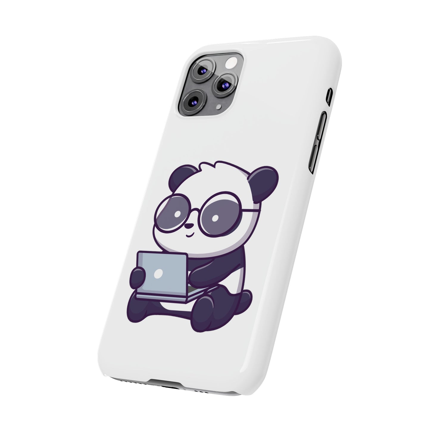 Productive Panda Slim Phone Cases