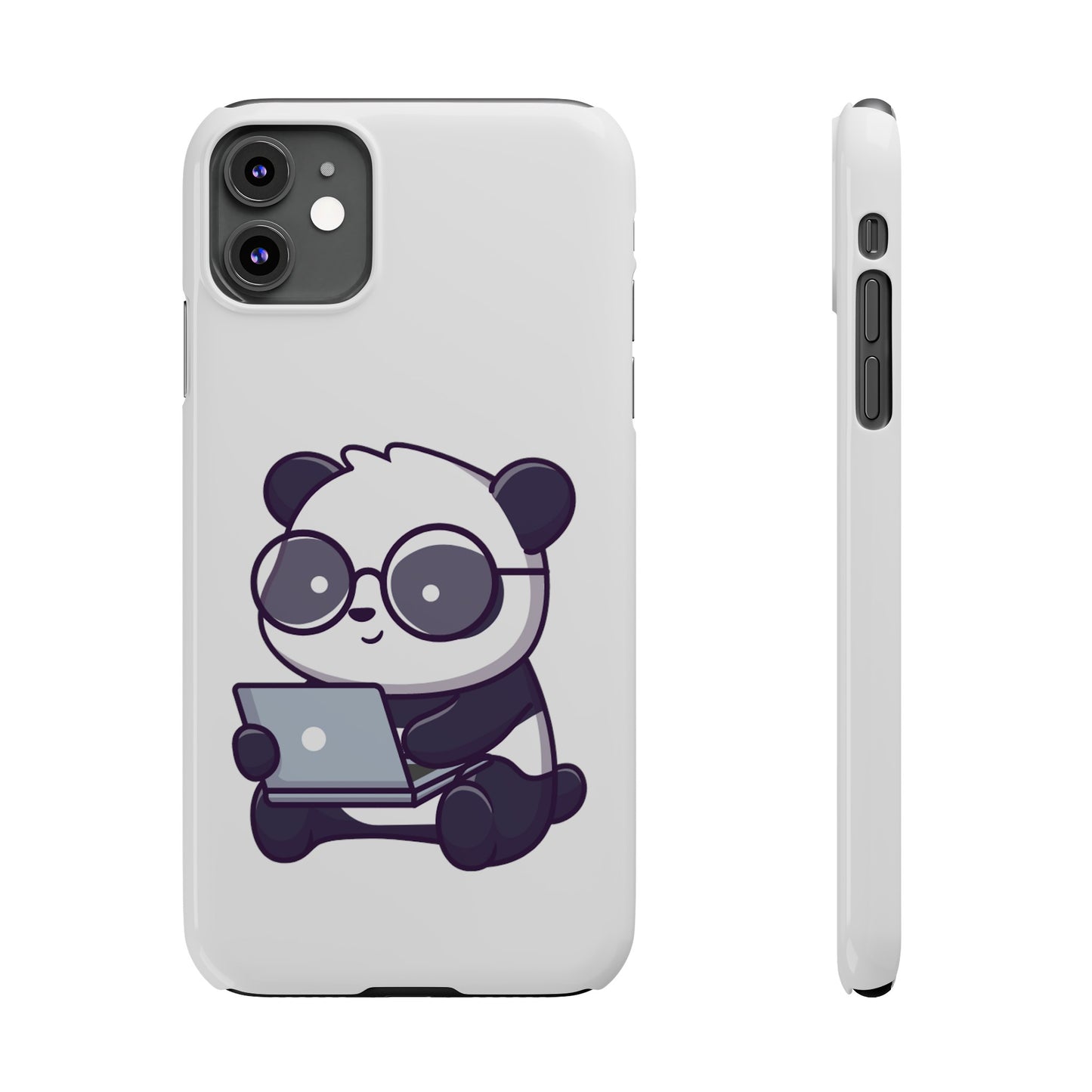 Productive Panda Slim Phone Cases