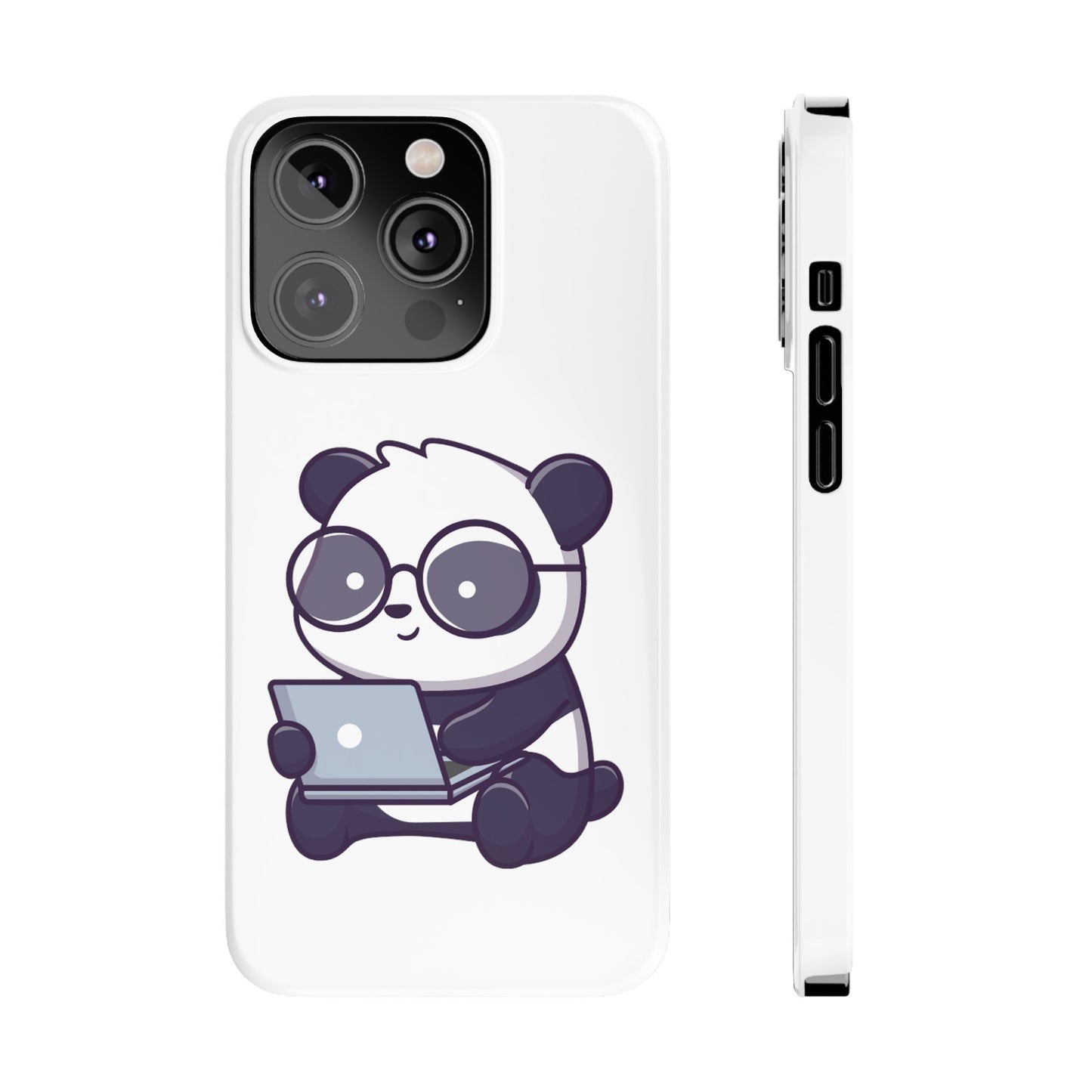 Productive Panda Slim Phone Cases