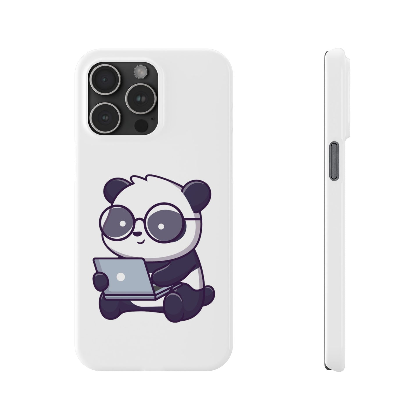 Productive Panda Slim Phone Cases