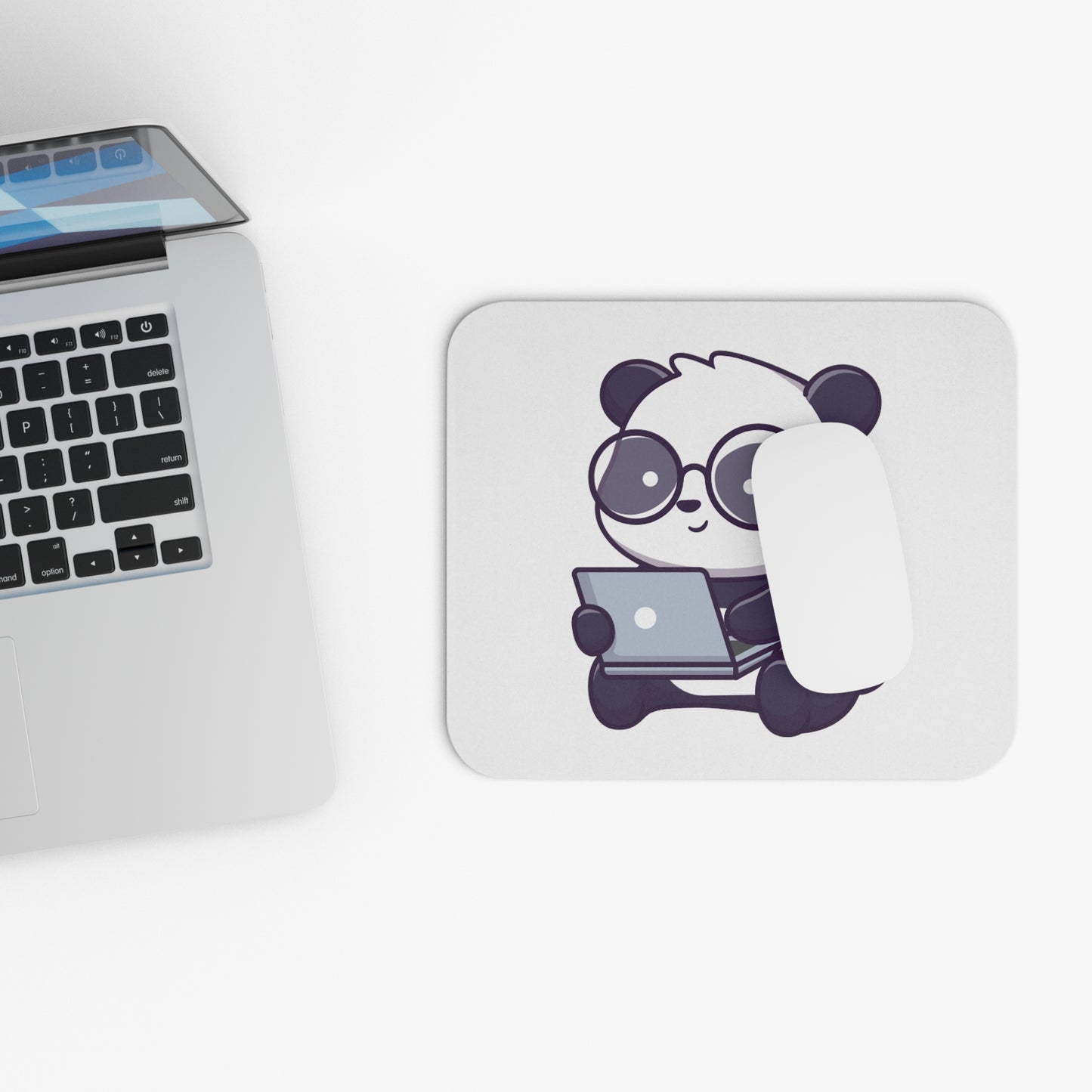 Productive Panda Rectangle Mouse Pad