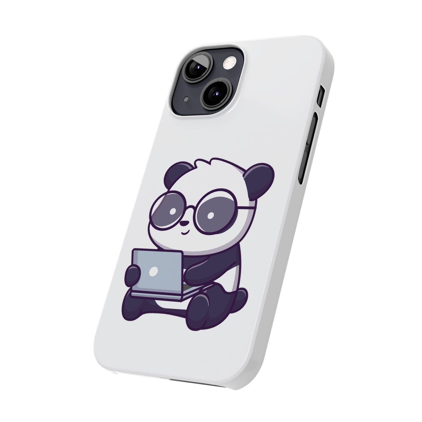 Productive Panda Slim Phone Cases