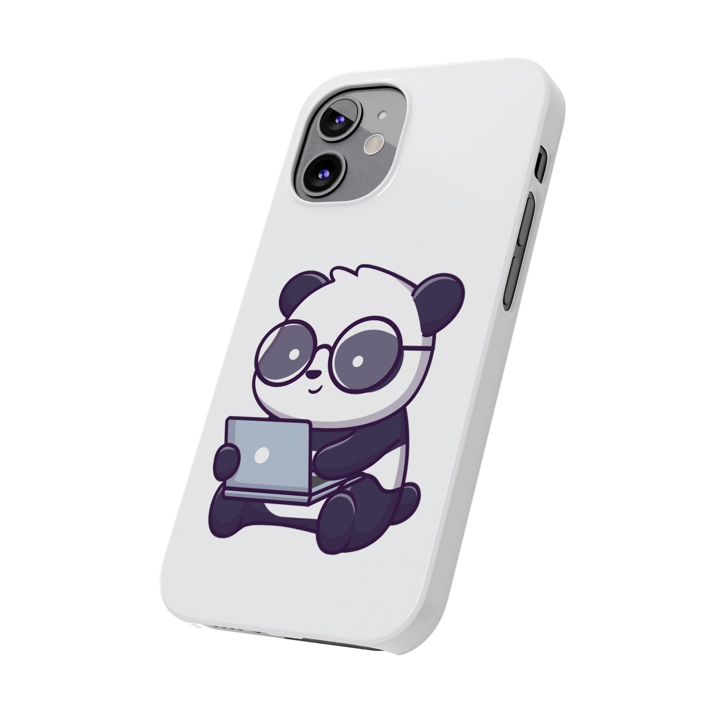 Productive Panda Slim Phone Cases