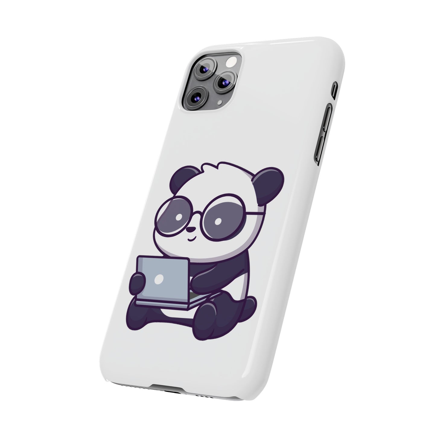 Productive Panda Slim Phone Cases