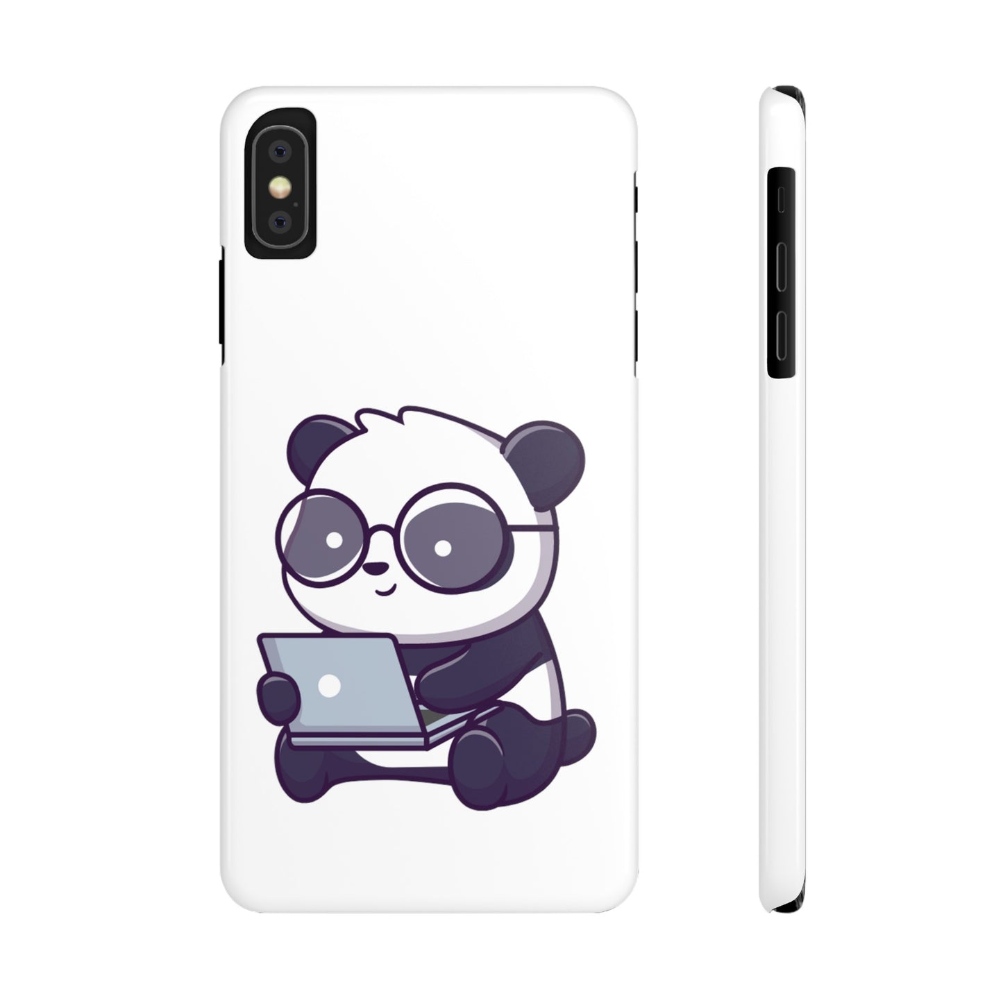 Productive Panda Slim Phone Cases