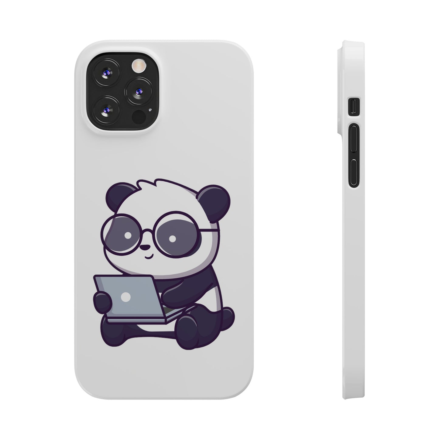 Productive Panda Slim Phone Cases