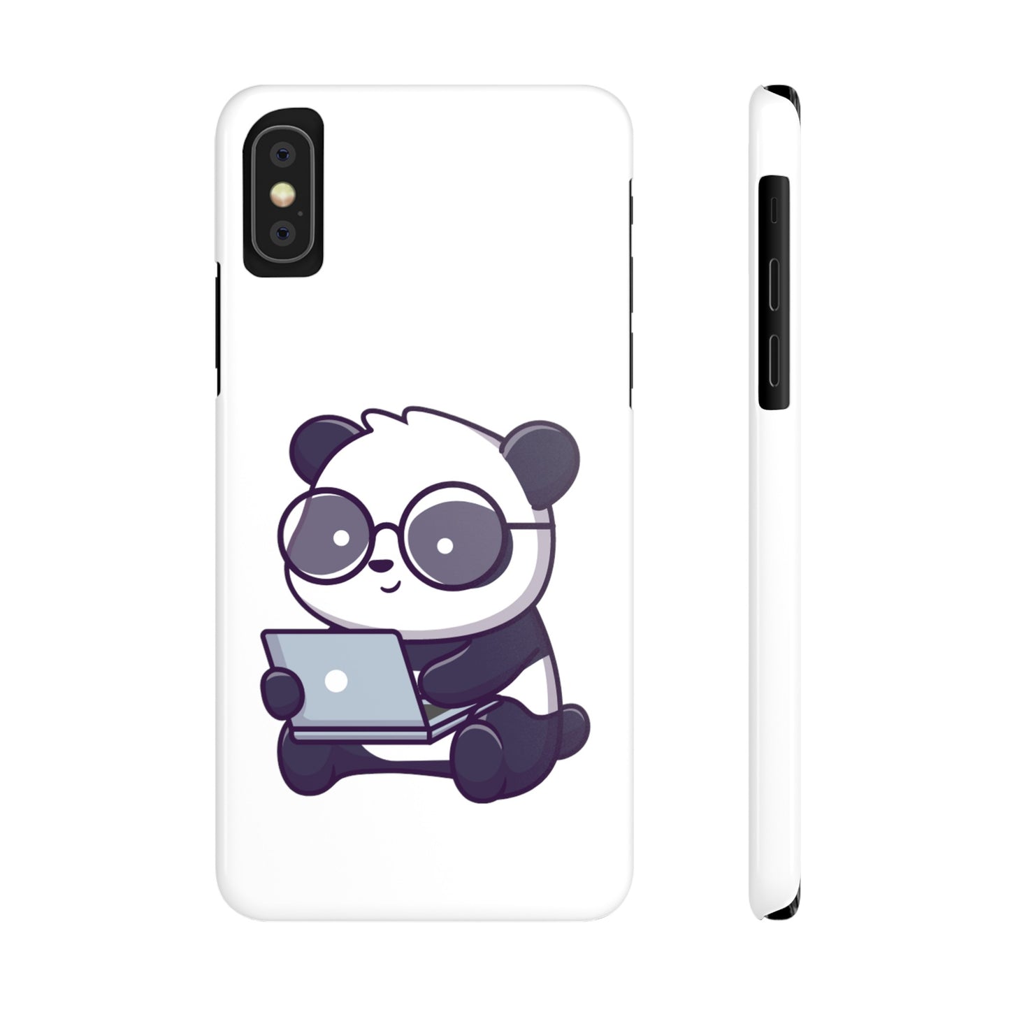 Productive Panda Slim Phone Cases