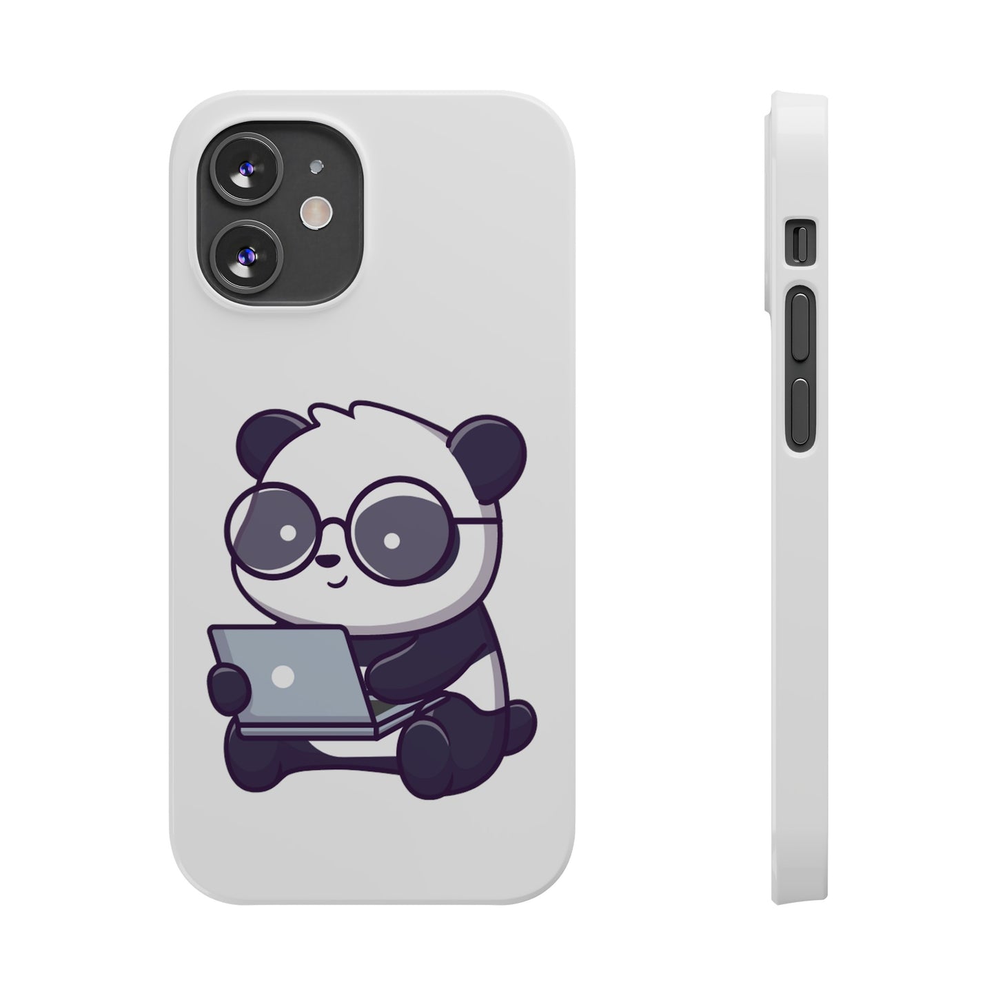 Productive Panda Slim Phone Cases