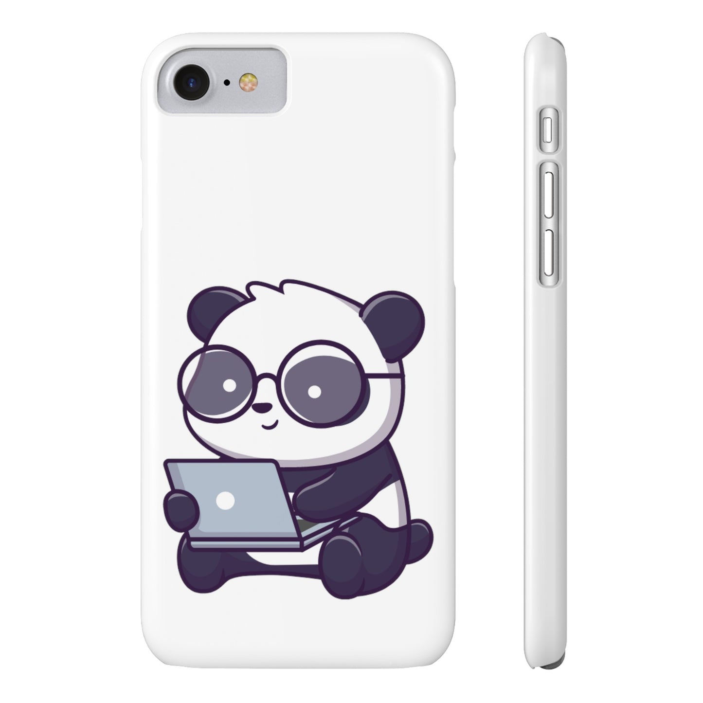 Productive Panda Slim Phone Cases